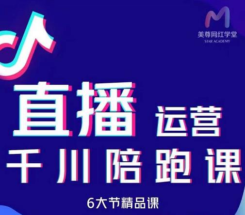 美尊-抖音直播运营千川系统课：直播​运营规划、起号、主播培养、千川投放等搞钱项目网-网创项目资源站-副业项目-创业项目-搞钱项目搞钱项目网